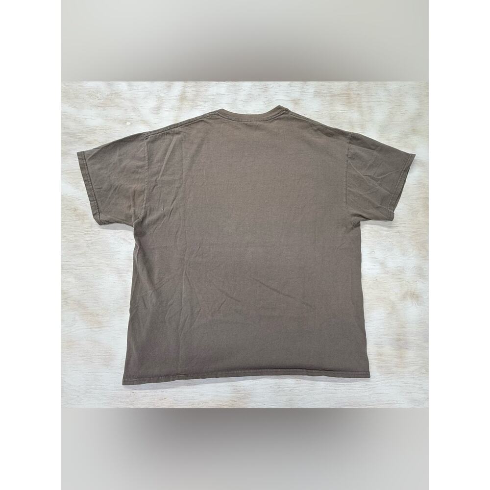 Vintage Brown Y2K Graphic Skull Tee Men’s XL - Picture 4 of 6